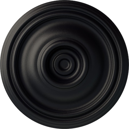 Ekena Millwork Traditional Ceiling Medallion (Fits Canopies up to 4"), Hand-Painted Steel Gray, 14 3/4"OD x 1 3/4"P CM14TRSGS